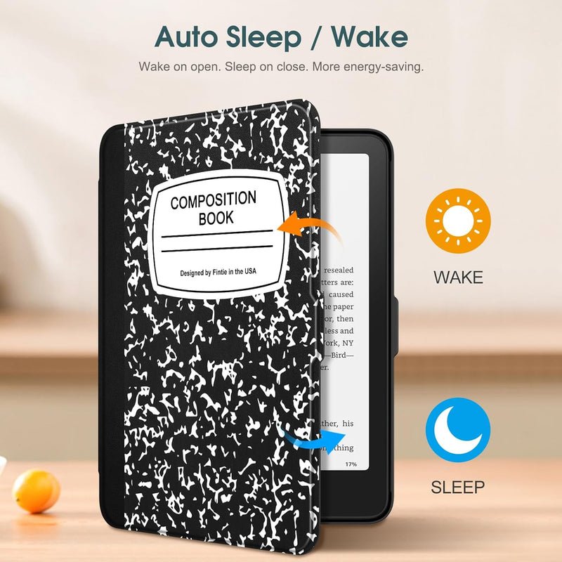 Kindle Paperwhite 7-Inch (12th Gen, 2024)/Kindle Colorsoft 2024 Slim PU Leather Case | Fintie