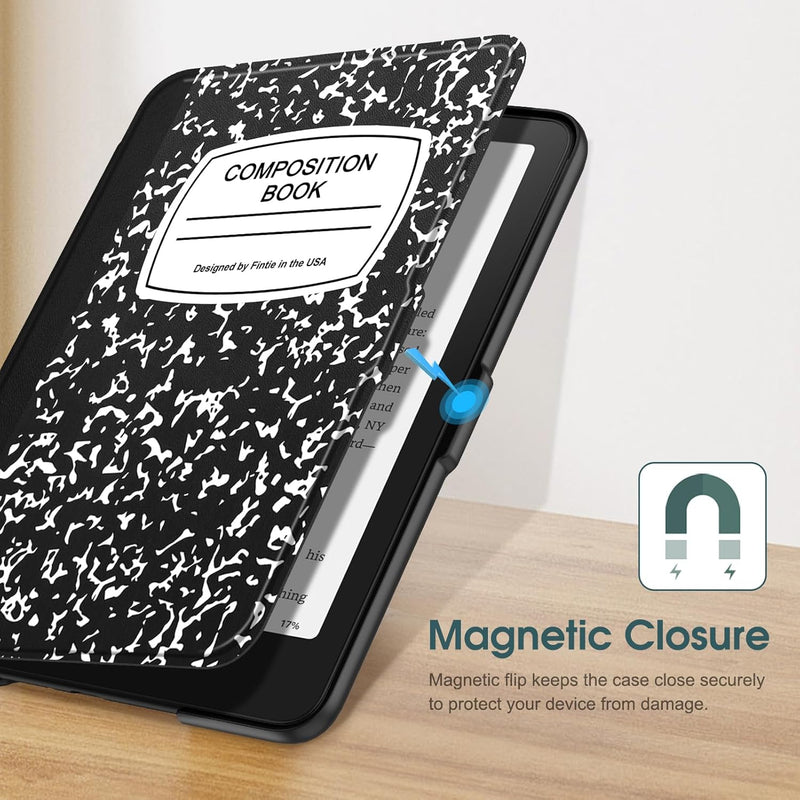 Kindle Paperwhite 7-Inch (12th Gen, 2024)/Kindle Colorsoft 2024 Slim PU Leather Case | Fintie