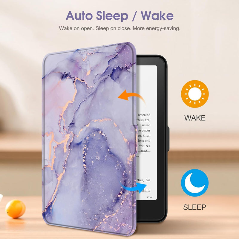 Kindle Paperwhite 7-Inch (12th Gen, 2024)/Kindle Colorsoft 2024 Slim PU Leather Case | Fintie