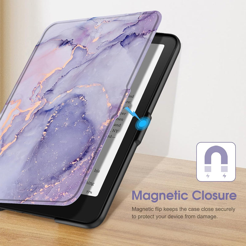 Kindle Paperwhite 7-Inch (12th Gen, 2024)/Kindle Colorsoft 2024 Slim PU Leather Case | Fintie