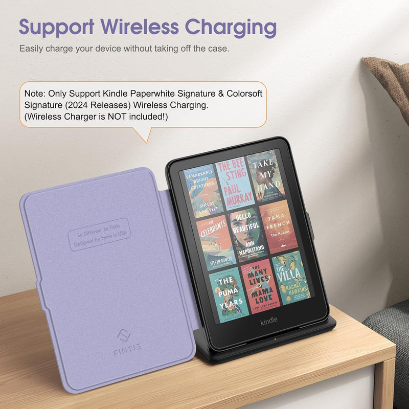 Kindle Paperwhite 7-Inch (12th Gen, 2024)/Kindle Colorsoft 2024 Slim PU Leather Case | Fintie