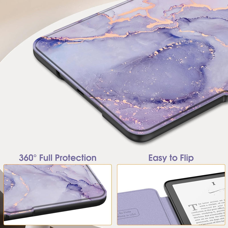 Kindle Paperwhite 7-Inch (12th Gen, 2024)/Kindle Colorsoft 2024 Slim PU Leather Case | Fintie