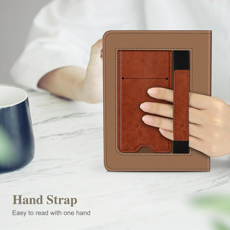 Kindle Paperwhite/Kindle Colorsoft 7" (12th Gen, 2024) Vegan Leather Sleeve Case with Stand and Handstrap | Fintie