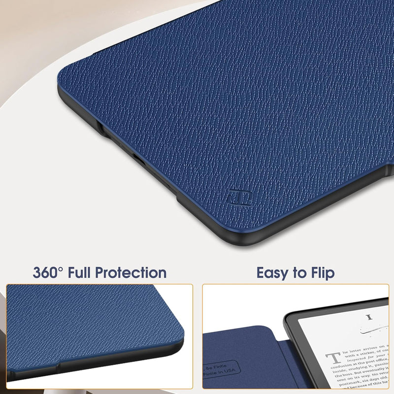 Kindle Paperwhite 7-Inch (12th Gen, 2024)/Kindle Colorsoft 2024 Slim PU Leather Case | Fintie