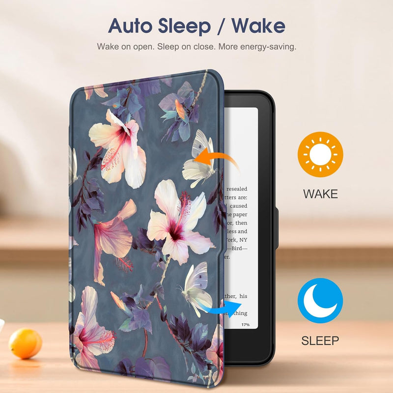 Kindle Paperwhite 7-Inch (12th Gen, 2024)/Kindle Colorsoft 2024 Slim PU Leather Case | Fintie