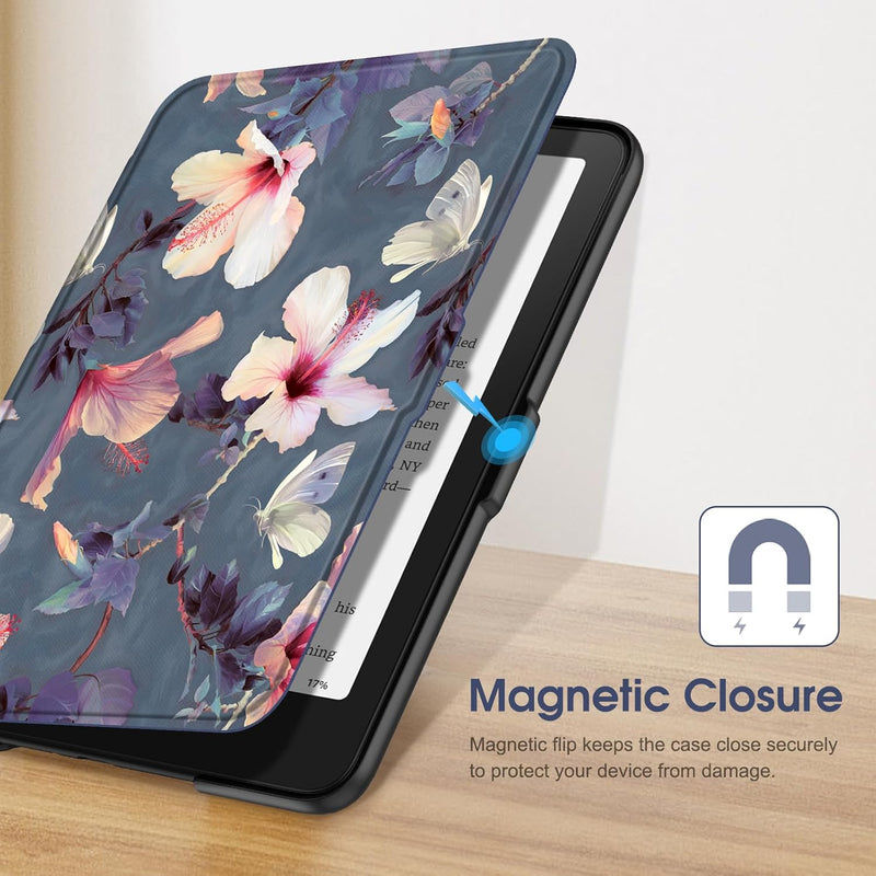 Kindle Paperwhite 7-Inch (12th Gen, 2024)/Kindle Colorsoft 2024 Slim PU Leather Case | Fintie