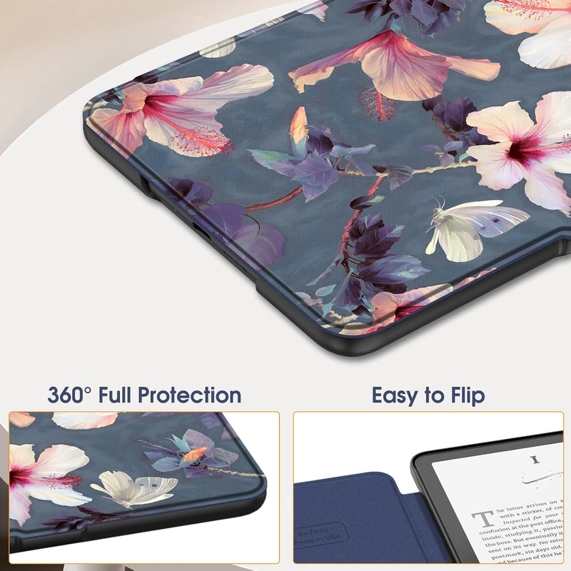 Kindle Paperwhite 7-Inch (12th Gen, 2024)/Kindle Colorsoft 2024 Slim PU Leather Case | Fintie