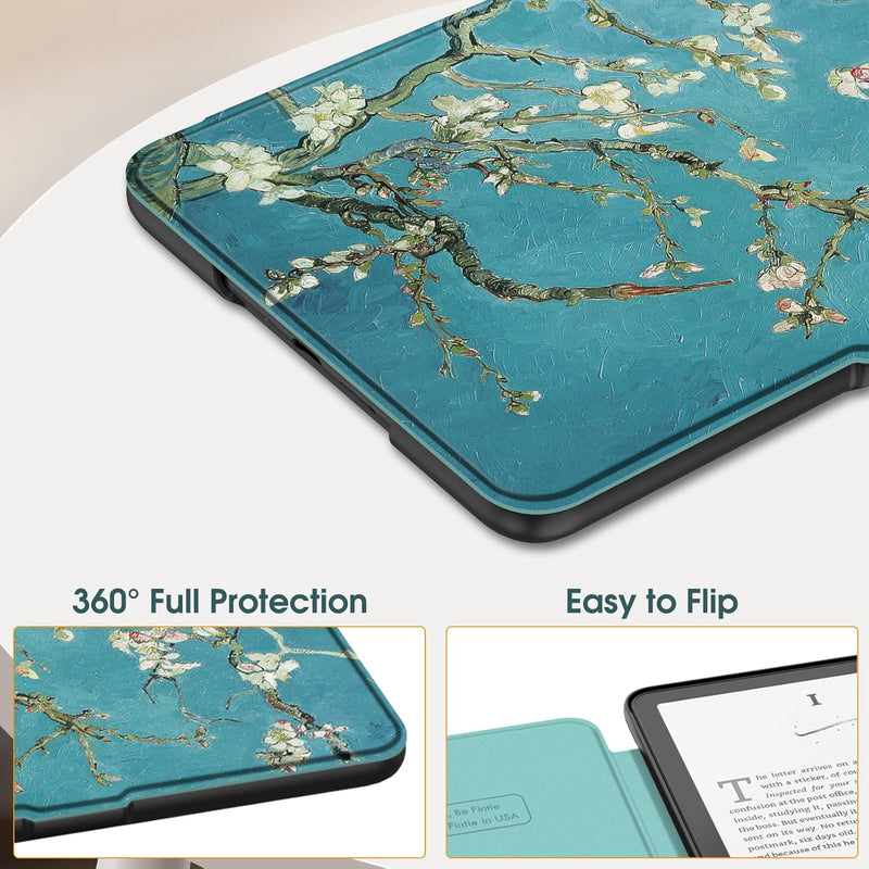 Kindle Paperwhite 7-Inch (12th Gen, 2024)/Kindle Colorsoft 2024 Slim PU Leather Case | Fintie