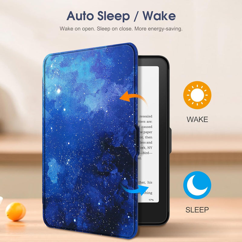 Kindle Paperwhite 7-Inch (12th Gen, 2024)/Kindle Colorsoft 2024 Slim PU Leather Case | Fintie