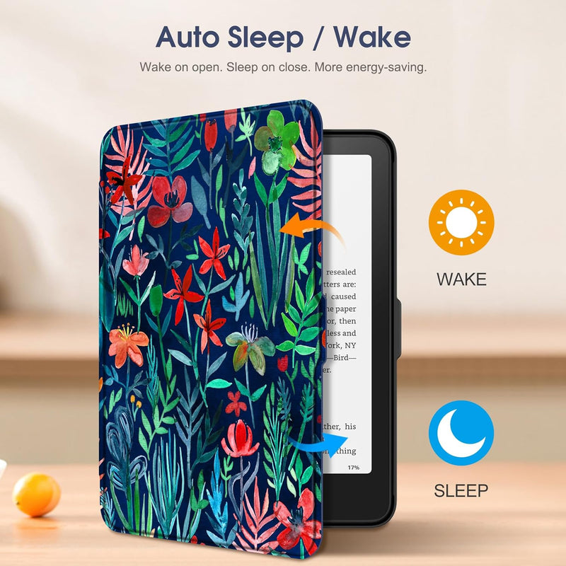 Kindle Paperwhite 7-Inch (12th Gen, 2024)/Kindle Colorsoft 2024 Slim PU Leather Case | Fintie
