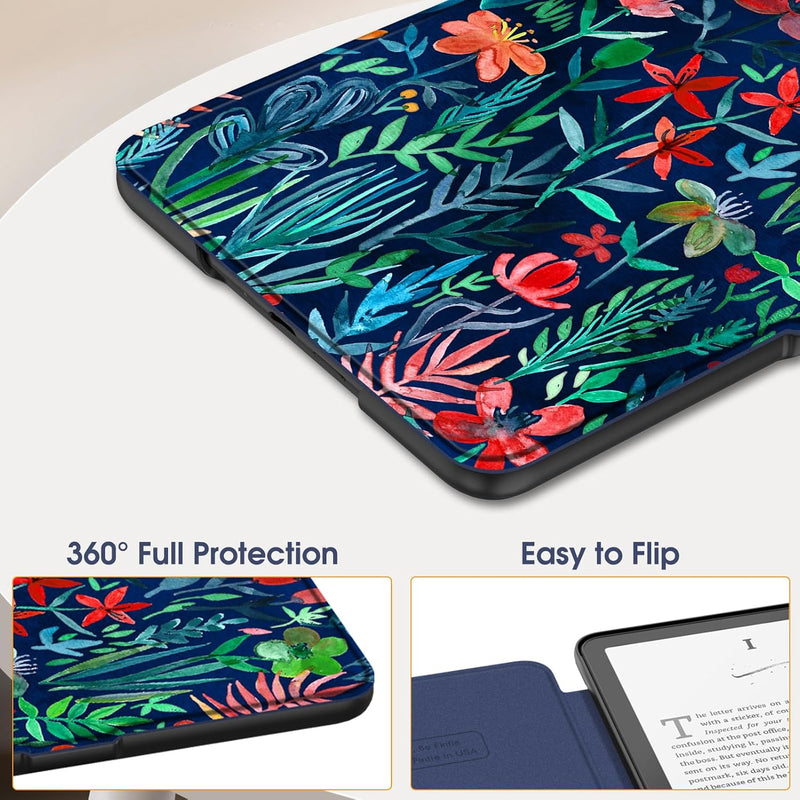 Kindle Paperwhite 7-Inch (12th Gen, 2024)/Kindle Colorsoft 2024 Slim PU Leather Case | Fintie