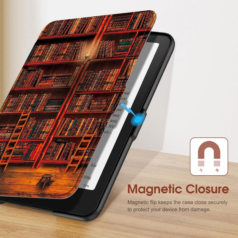 Kindle Paperwhite 7-Inch (12th Gen, 2024)/Kindle Colorsoft 2024 Slim PU Leather Case | Fintie
