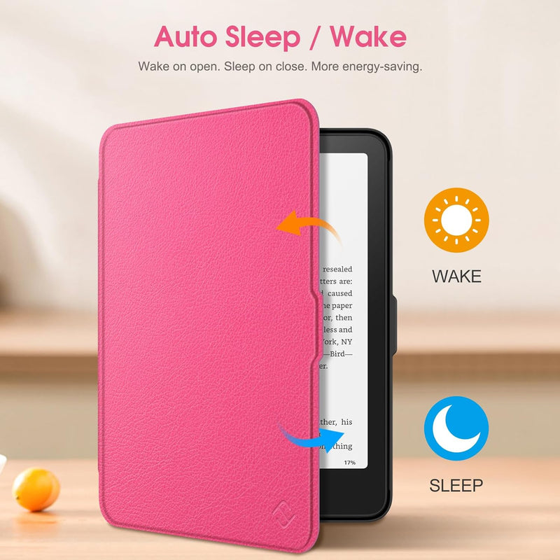 Kindle Paperwhite 7-Inch (12th Gen, 2024)/Kindle Colorsoft 2024 Slim PU Leather Case | Fintie