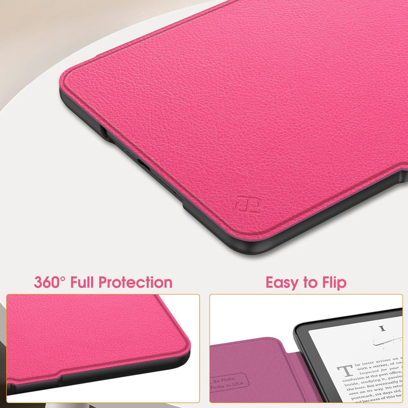 Kindle Paperwhite 7-Inch (12th Gen, 2024)/Kindle Colorsoft 2024 Slim PU Leather Case | Fintie