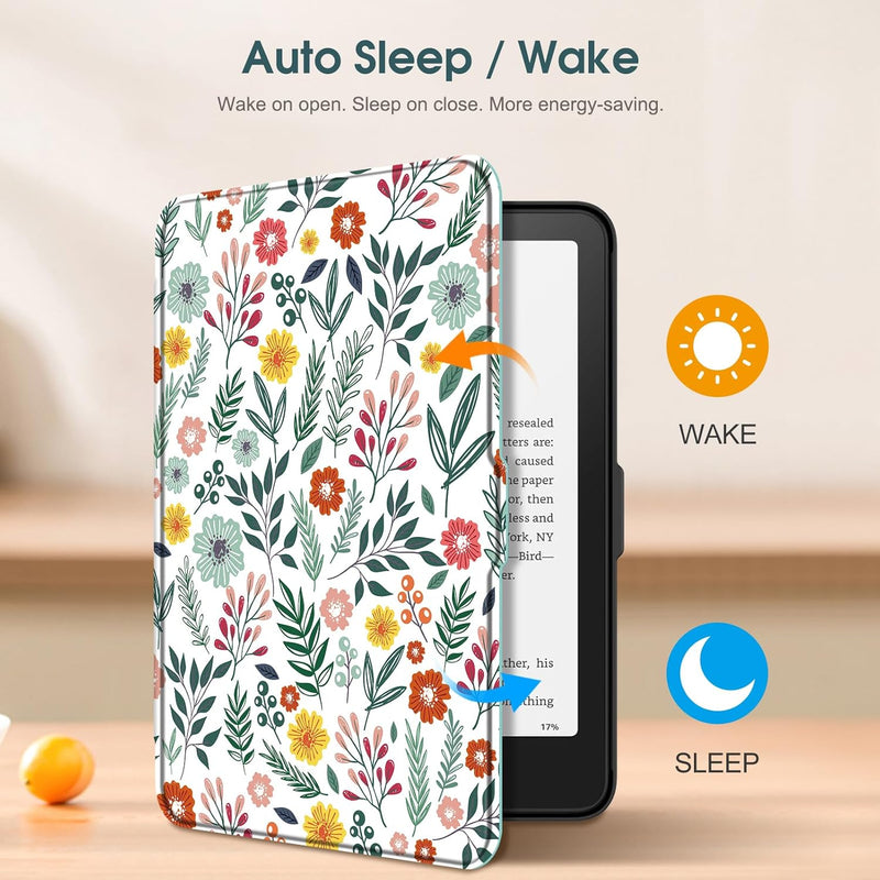 Kindle Paperwhite 7-Inch (12th Gen, 2024)/Kindle Colorsoft 2024 Slim PU Leather Case | Fintie