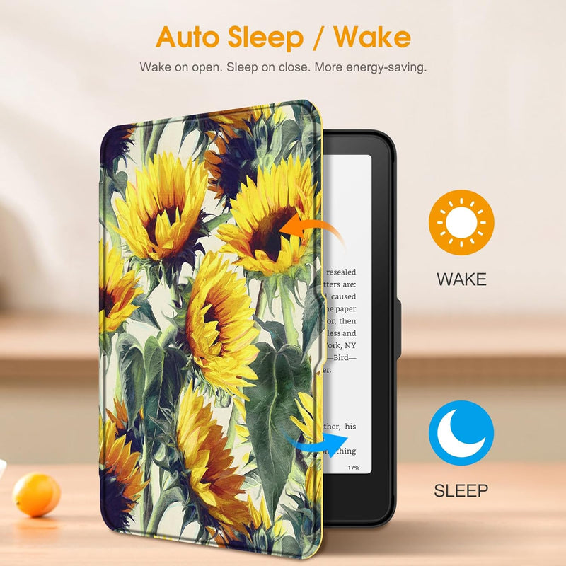 Kindle Paperwhite 7-Inch (12th Gen, 2024)/Kindle Colorsoft 2024 Slim PU Leather Case | Fintie