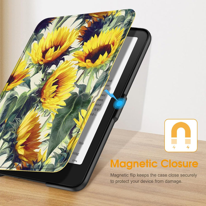 Kindle Paperwhite 7-Inch (12th Gen, 2024)/Kindle Colorsoft 2024 Slim PU Leather Case | Fintie