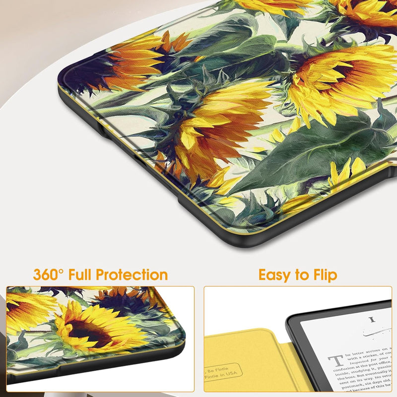 Kindle Paperwhite 7-Inch (12th Gen, 2024)/Kindle Colorsoft 2024 Slim PU Leather Case | Fintie