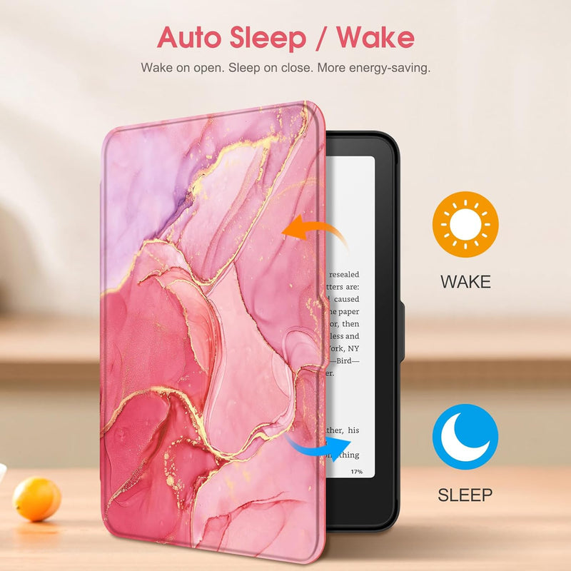 Kindle Paperwhite 7-Inch (12th Gen, 2024)/Kindle Colorsoft 2024 Slim PU Leather Case | Fintie