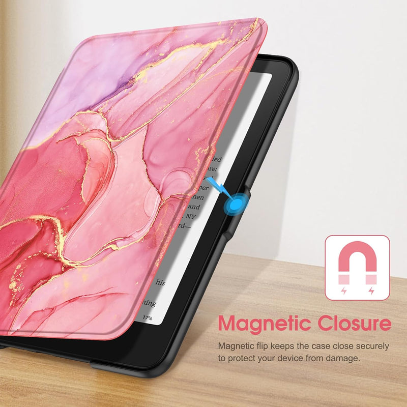 Kindle Paperwhite 7-Inch (12th Gen, 2024)/Kindle Colorsoft 2024 Slim PU Leather Case | Fintie
