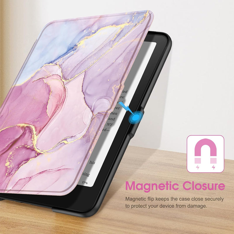 Kindle Paperwhite 7-Inch (12th Gen, 2024)/Kindle Colorsoft 2024 Slim PU Leather Case | Fintie