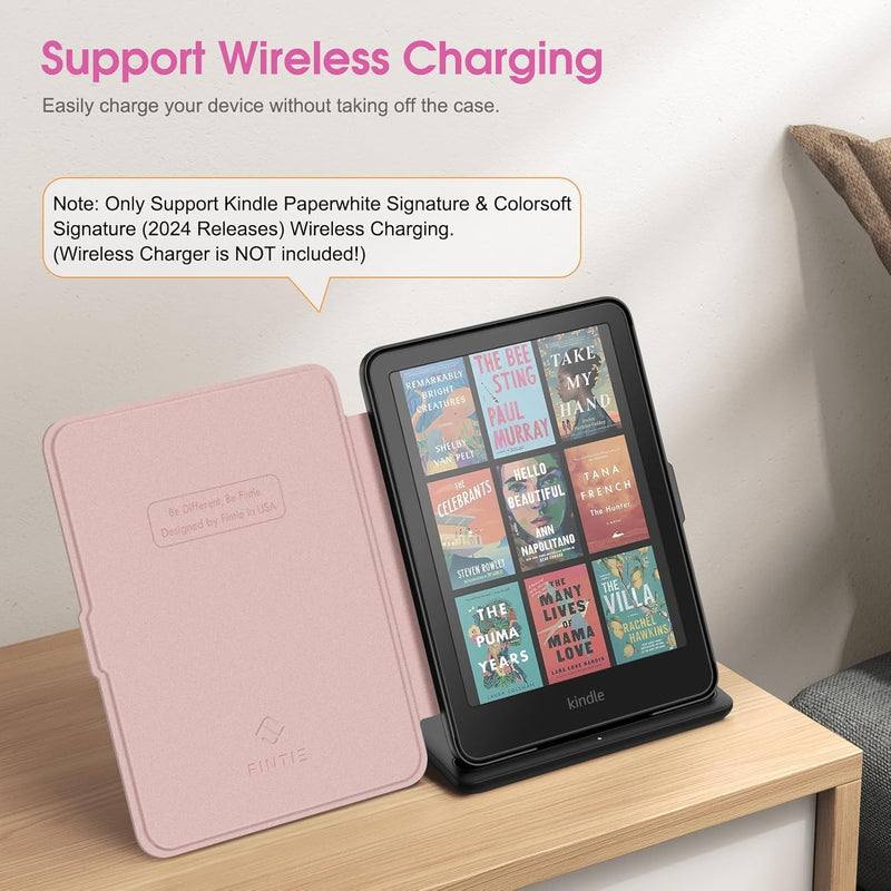 Kindle Paperwhite 7-Inch (12th Gen, 2024)/Kindle Colorsoft 2024 Slim PU Leather Case | Fintie