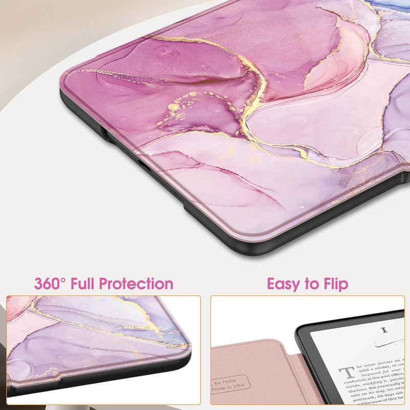 Kindle Paperwhite 7-Inch (12th Gen, 2024)/Kindle Colorsoft 2024 Slim PU Leather Case | Fintie