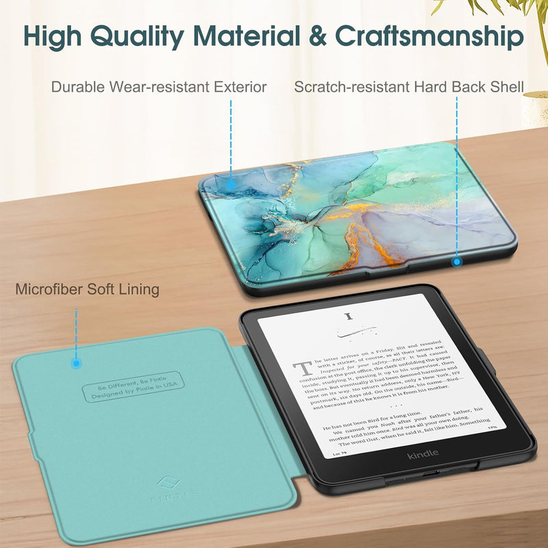 Kindle Paperwhite 7-Inch (12th Gen, 2024)/Kindle Colorsoft 2024 Slim PU Leather Case | Fintie