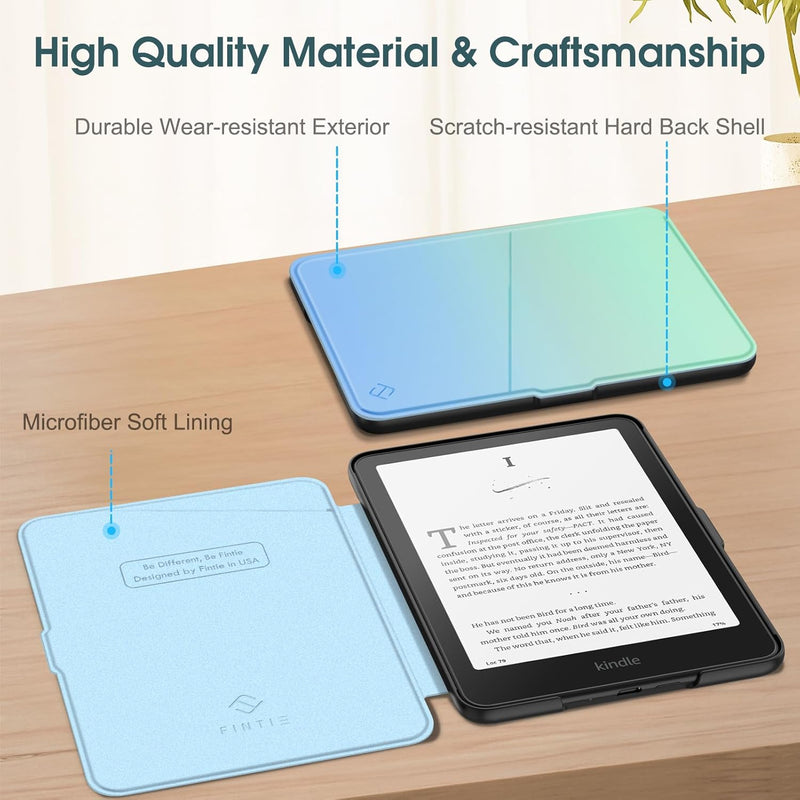 Kindle Paperwhite 7-Inch (12th Gen, 2024)/Kindle Colorsoft 2024 Slim PU Leather Case | Fintie
