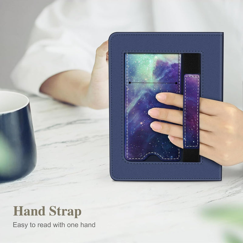 Kindle Paperwhite/Kindle Colorsoft 7" (12th Gen, 2024) Vegan Leather Sleeve Case with Stand and Handstrap | Fintie