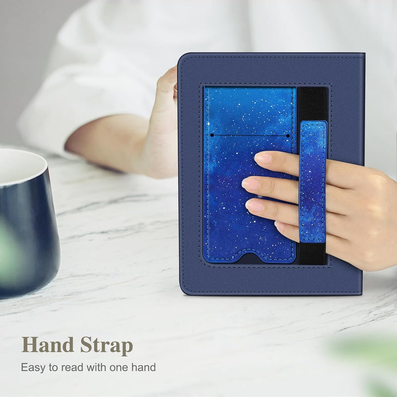 Kindle Paperwhite/Kindle Colorsoft 7" (12th Gen, 2024) Vegan Leather Sleeve Case with Stand and Handstrap | Fintie
