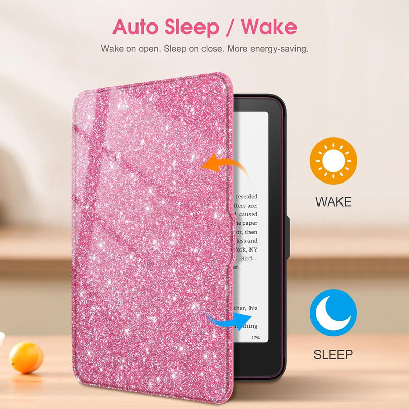 Kindle Paperwhite 7-Inch (12th Gen, 2024)/Kindle Colorsoft 2024 Slim PU Leather Case | Fintie