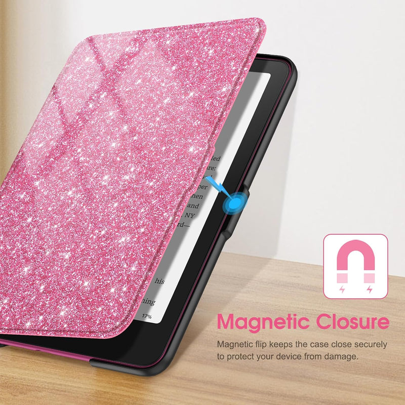 Kindle Paperwhite 7-Inch (12th Gen, 2024)/Kindle Colorsoft 2024 Slim PU Leather Case | Fintie