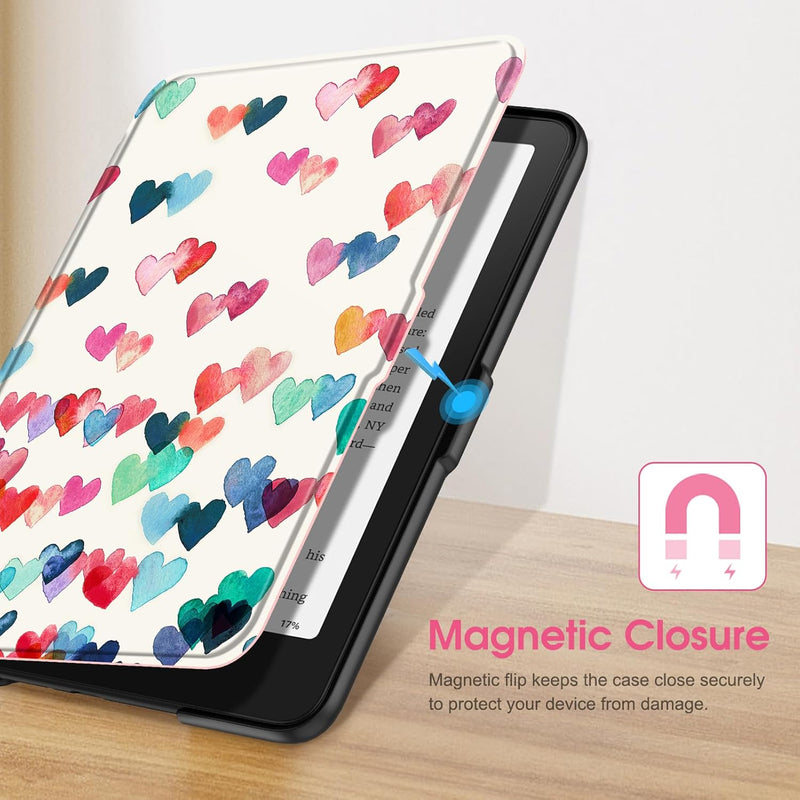 Kindle Paperwhite 7-Inch (12th Gen, 2024)/Kindle Colorsoft 2024 Slim PU Leather Case | Fintie