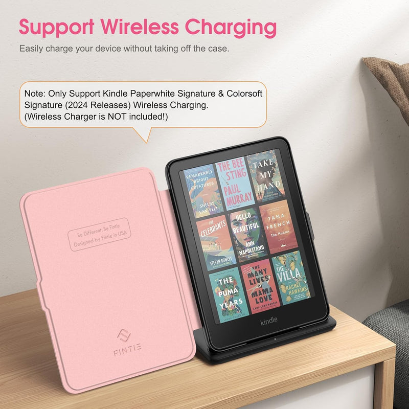 Kindle Paperwhite 7-Inch (12th Gen, 2024)/Kindle Colorsoft 2024 Slim PU Leather Case | Fintie