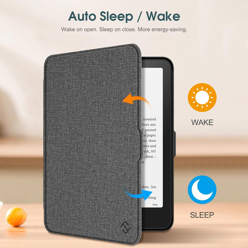 Kindle Paperwhite 7-Inch (12th Gen, 2024)/Kindle Colorsoft 2024 Slim PU Leather Case | Fintie