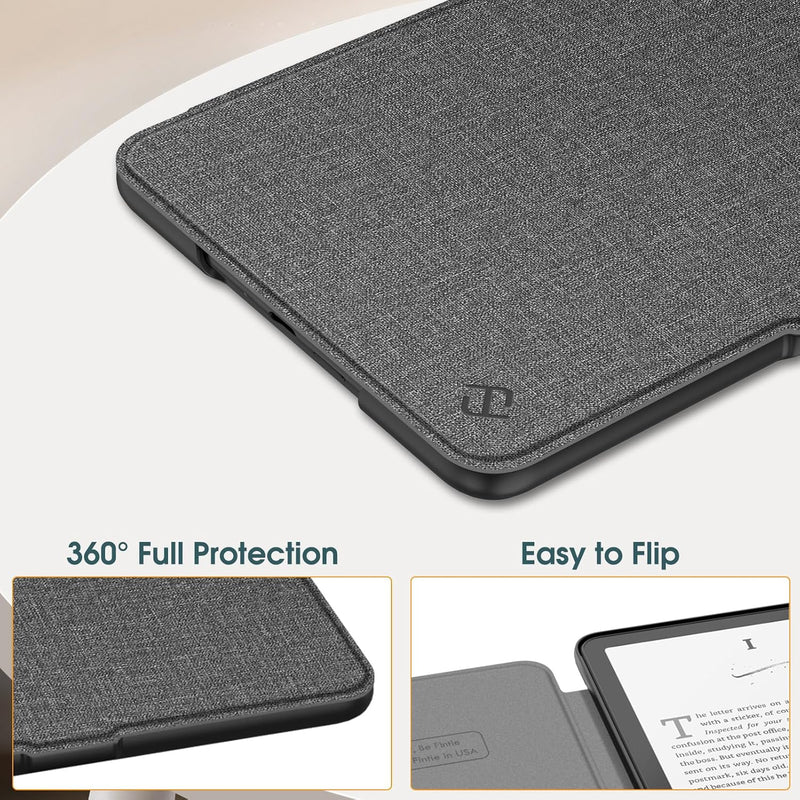 Kindle Paperwhite 7-Inch (12th Gen, 2024)/Kindle Colorsoft 2024 Slim PU Leather Case | Fintie