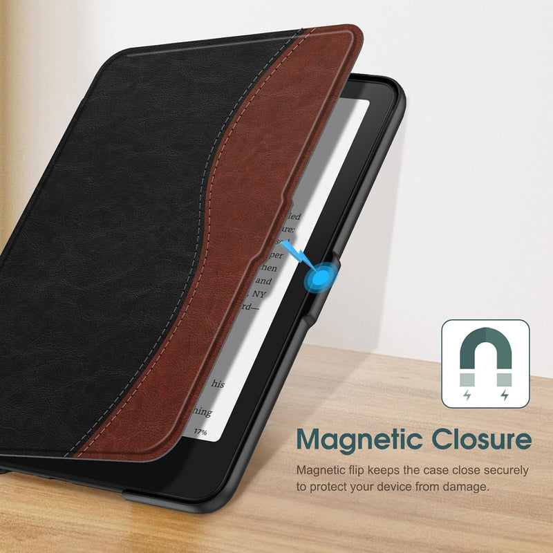 Kindle Paperwhite 7-Inch (12th Gen, 2024)/Kindle Colorsoft 2024 Slim PU Leather Case | Fintie