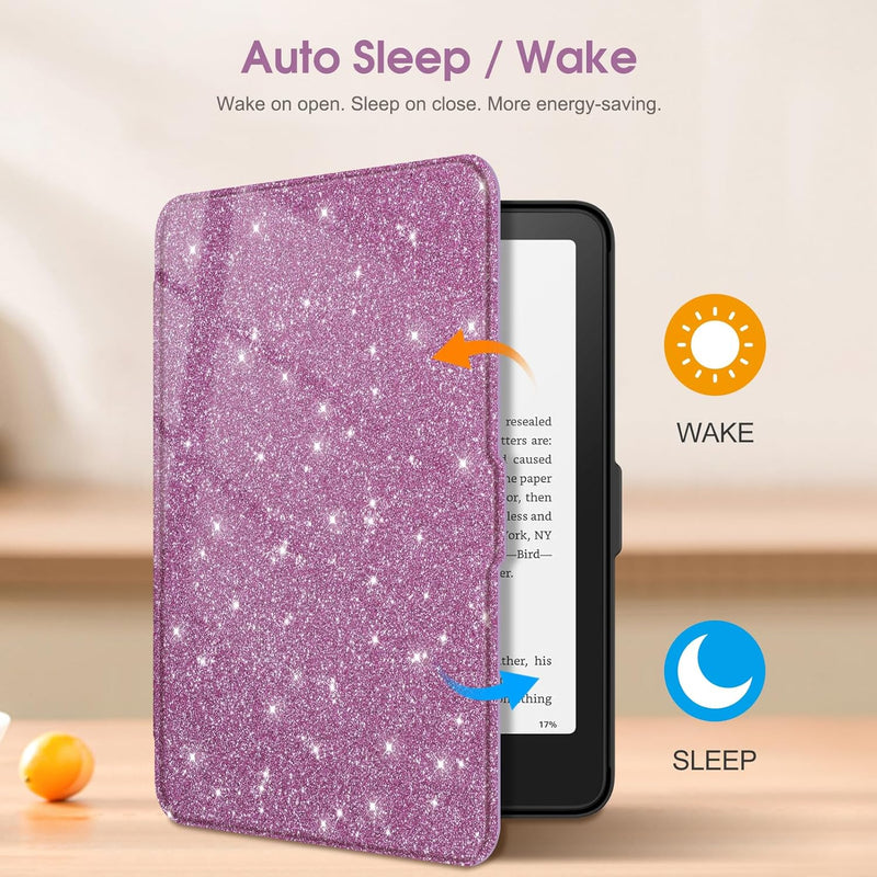 Kindle Paperwhite 7-Inch (12th Gen, 2024)/Kindle Colorsoft 2024 Slim PU Leather Case | Fintie
