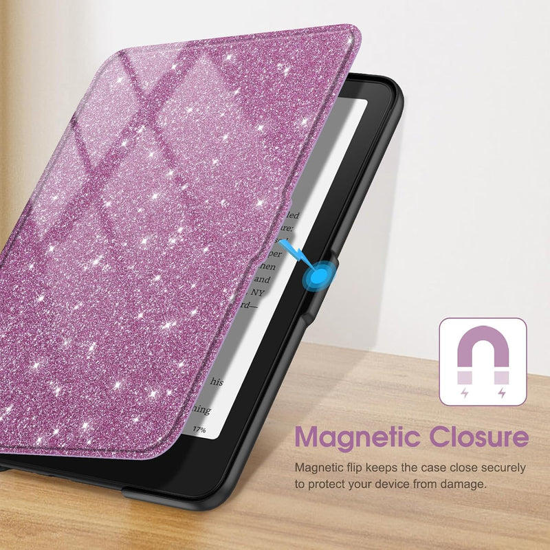 Kindle Paperwhite 7-Inch (12th Gen, 2024)/Kindle Colorsoft 2024 Slim PU Leather Case | Fintie