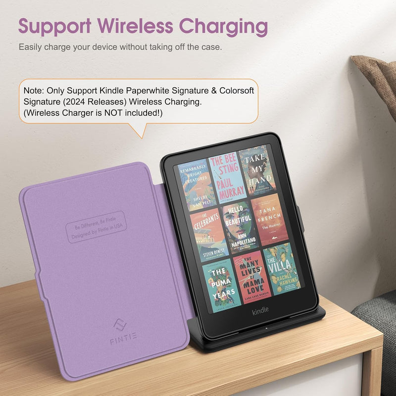 Kindle Paperwhite 7-Inch (12th Gen, 2024)/Kindle Colorsoft 2024 Slim PU Leather Case | Fintie