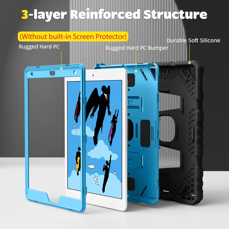 iPad 9th Gen/iPad 8th/7th Gen Rugged Kid Case with Kickstand | Fintie