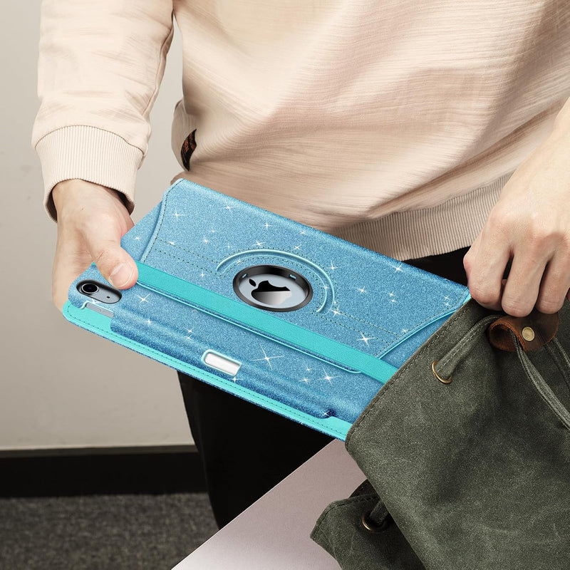 iPad Air 11" M3/M2 chip,iPad Air 5th/4th Generation 10.9" 360-Degree Rotating Stand Cover w/Pencil Holder | Fintie