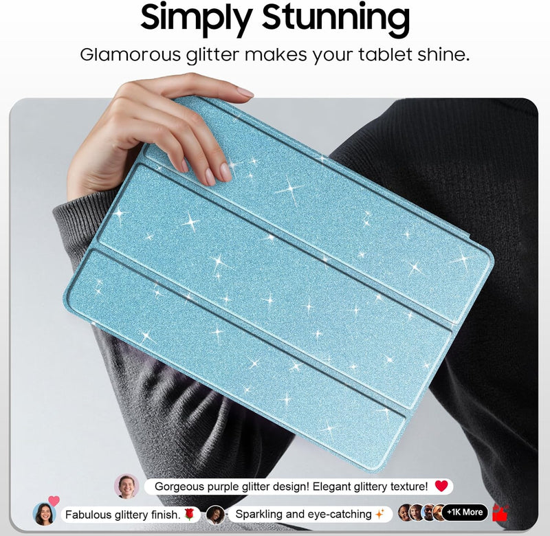 Slim Glittering Case for Galaxy Tab S10 Lite 2025/ Tab S10 FE 5G 10.9"/Tab S9 FE 5G 10.9"/Tab S9 11" | Fintie