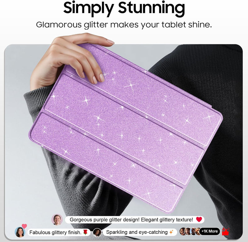 Slim Glittering Case for Galaxy Tab S10 Lite 2025/ Tab S10 FE 5G 10.9"/Tab S9 FE 5G 10.9"/Tab S9 11" | Fintie