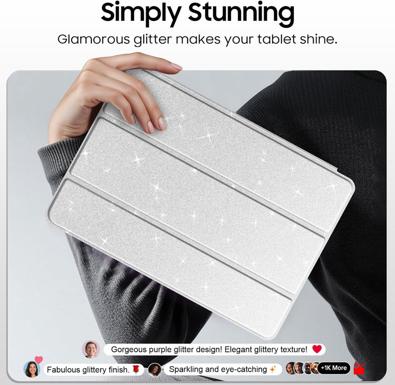 Slim Glittering Case for Galaxy Tab S10 Lite 2025/ Tab S10 FE 5G 10.9"/Tab S9 FE 5G 10.9"/Tab S9 11" | Fintie
