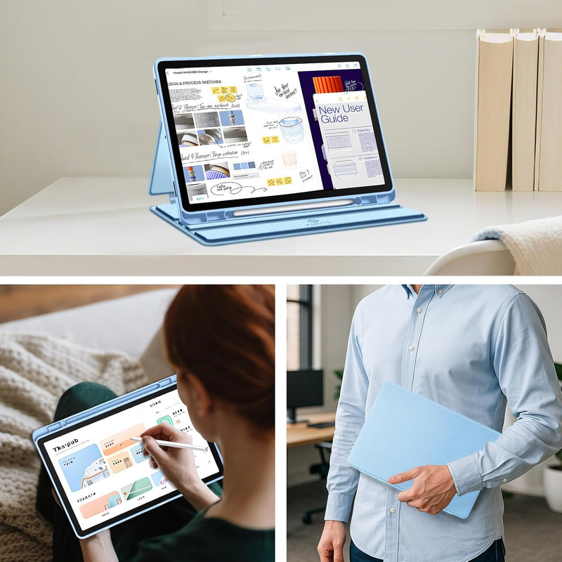 Galaxy Tab S10 Lite 2025/ Tab S10 FE 5G / Tab S9 FE 5G 10.9-Inch / Tab S9 11-Inch Slim Shield Case w/Multiple Angle Stand | Fintie