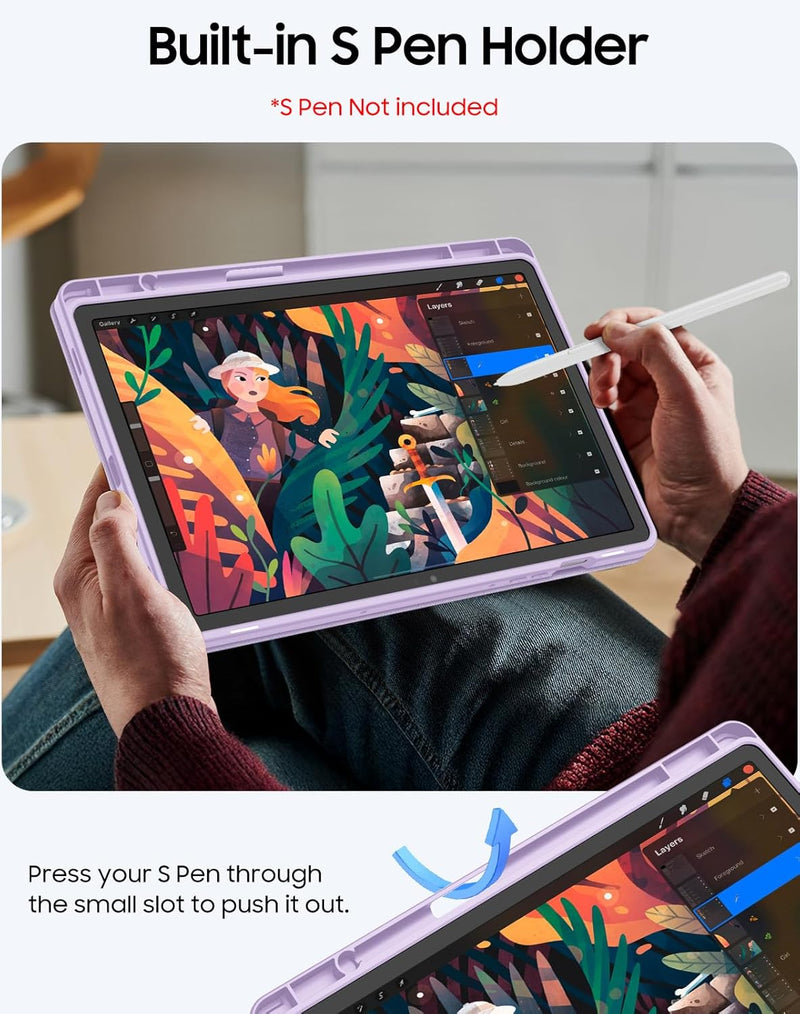 Galaxy Tab S10 Lite 2025/ Tab S10 FE 5G 10.9" /Galaxy Tab S9 FE 5G 10.9"/Galaxy Tab S9 11" Multi-Angle Viewing Rugged Case | Fintie