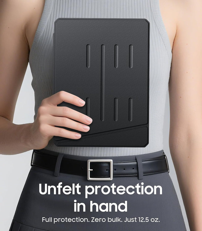 Magnetic Stand Case for iPad 9th Gen/iPad 8th/7th Gen (10.2") w/Clear Back Cover & Pencil Holder | Fintie