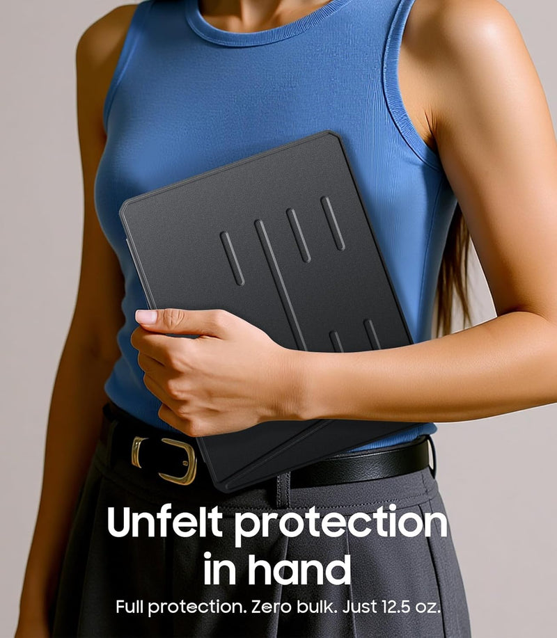 iPad Air 11-inch (M3/M2 Chip) Magnetic Stand Case w/Clear Back Cover & Pencil Holder | Fintie